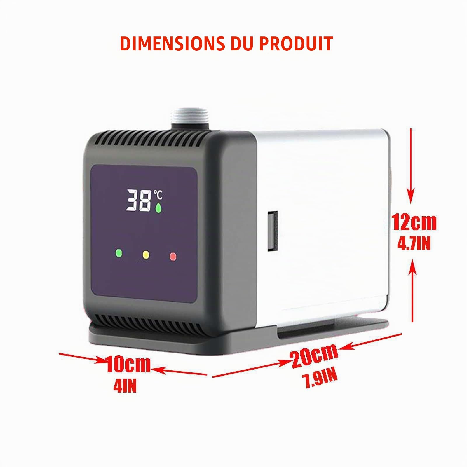 Camping Douche,éLectrique Chauffant Douche Portable Rechargeable USB Peut êTre Baigné 1h Pompe De Douche TempéRature Intelligente, pour La Plage, Le Jardin Le Dehors