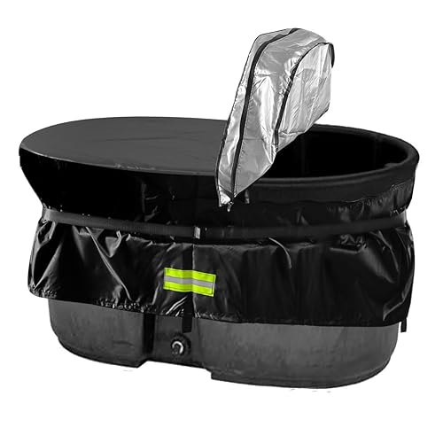Rubermaid 300 Gallon Oval Waterproof Stock Tank Insulation Pool Cover,