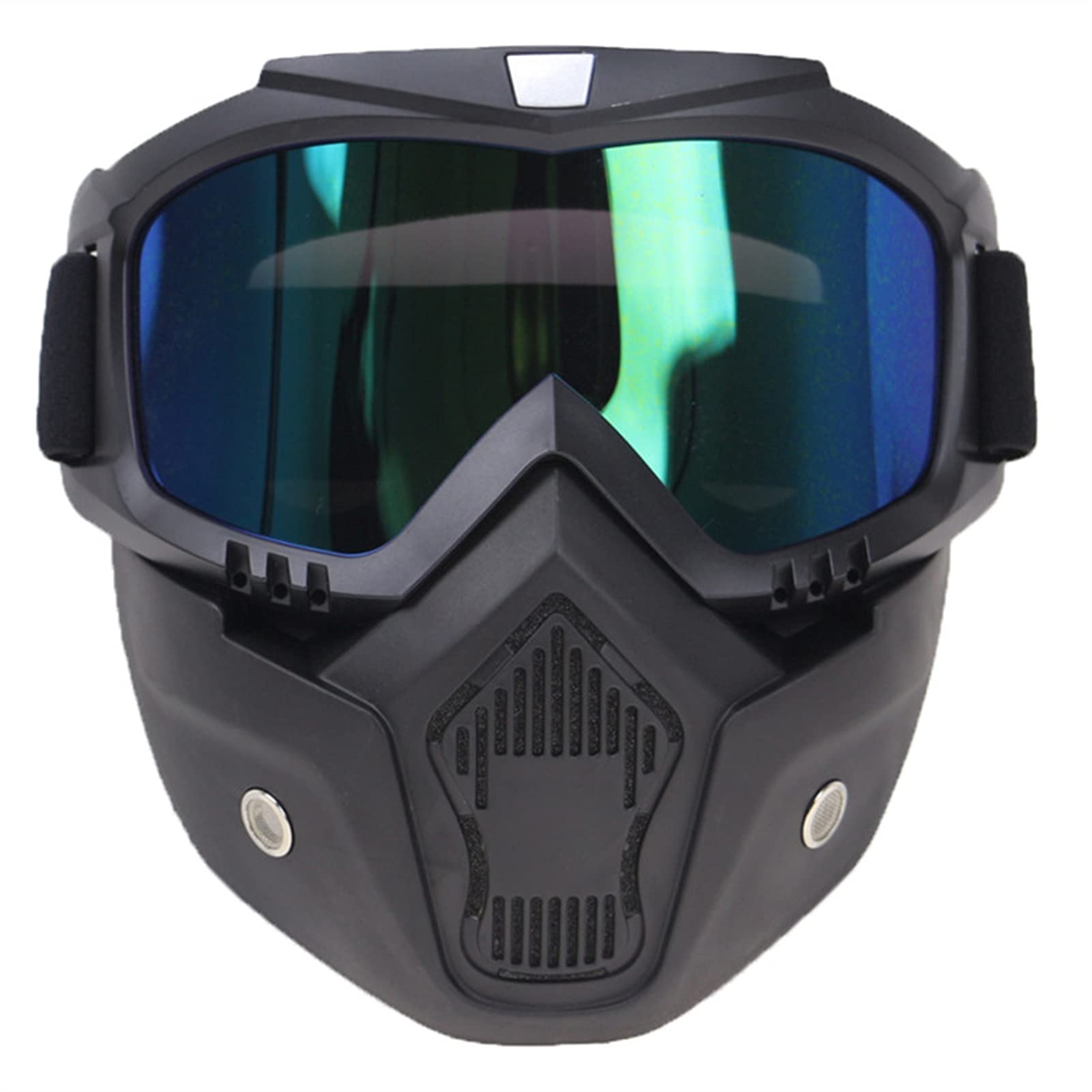 Occhiali Moto,Occhiali da Moto Occhiali da moto con maschera Uso adatto per masque motocross uomini donne all'aperto equitazione antivento fuori road caschi maschera Goggles(B)