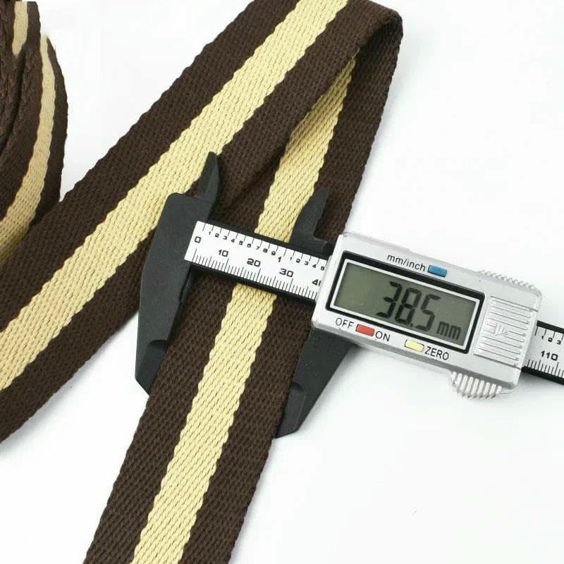 Cinta de poliéster y algodón de 38 mm y 2,5 mm de grosor, ideal para coser en casa, para bolsos, sombreros, etc., de 2, 5 y 10 metros (rojo y).