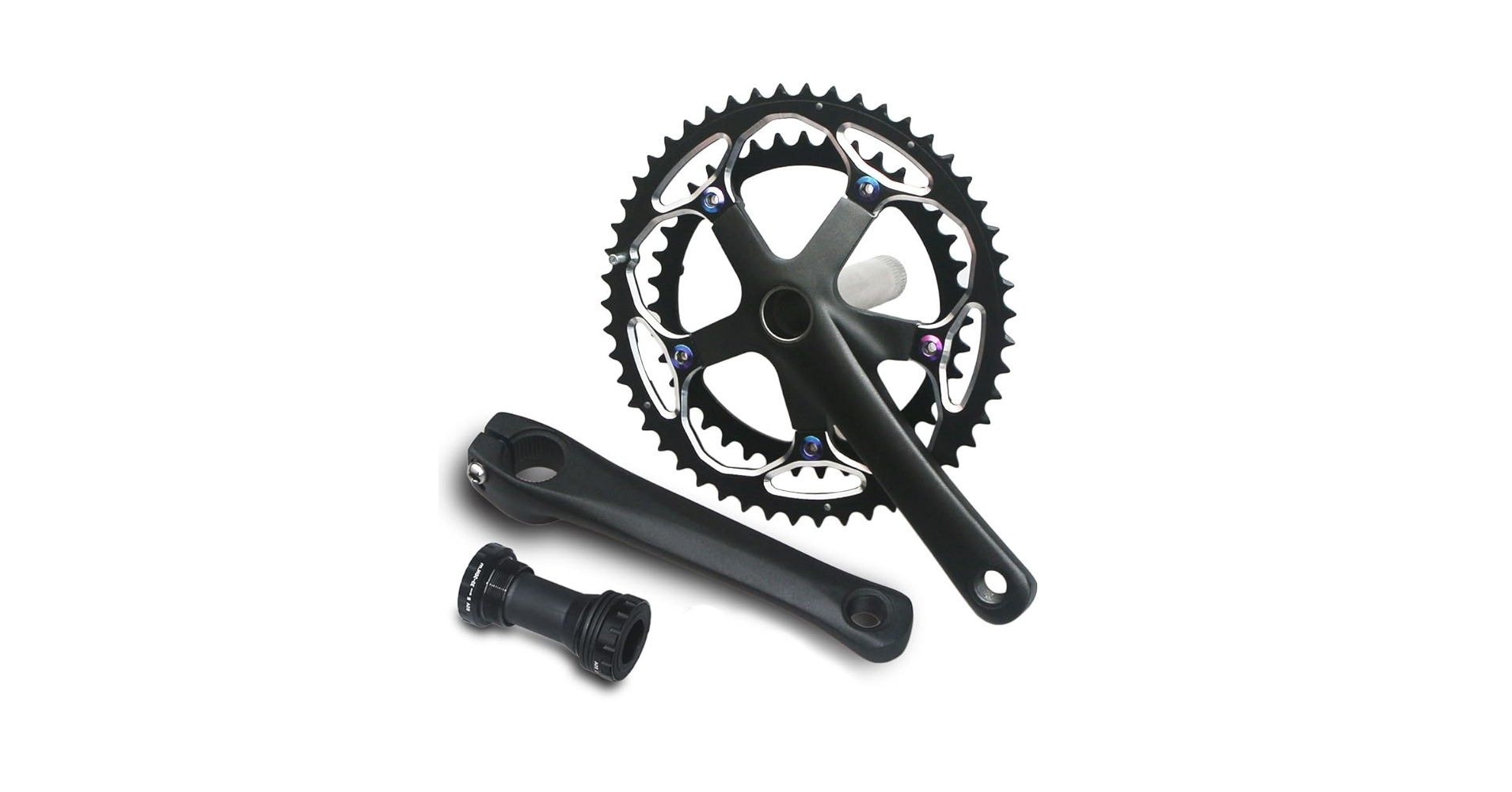 Amazon.co.jp: MTBクランクセット 130BCD 39T 50T ダブル