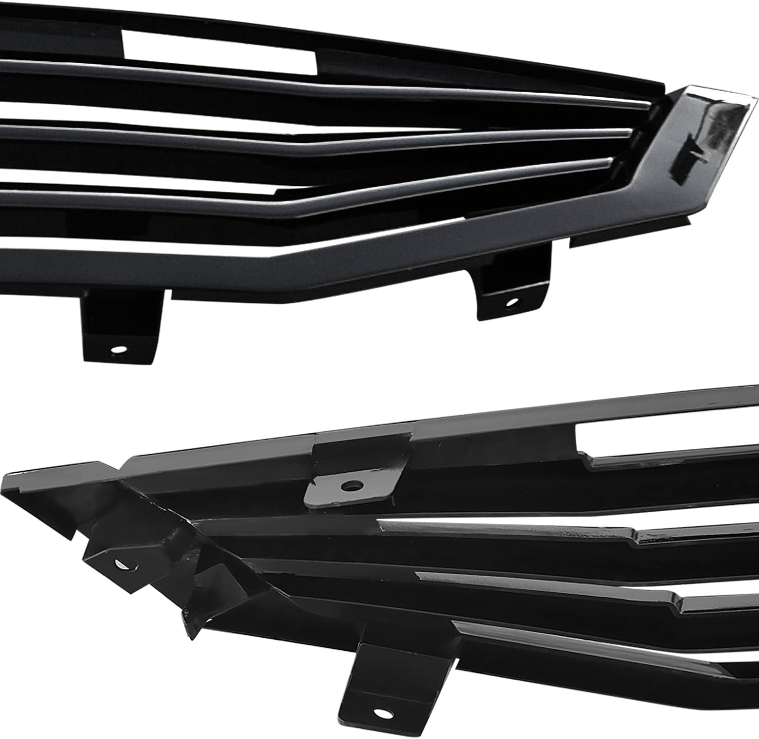 Spec-D Tuning JDM style Front Bumper Hood Grille Compatible with 2008-2010 Honda Accord 2Dr Coupe