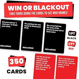 Do or Drink Drinking Card Games for Adults - Fun Adult Games for Game Night & Parties - 21st Birthday Gift & Bachelorette Party Games with 350 Cards & 175 Challenges That Will Get You Drinking