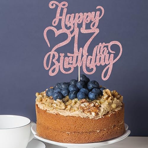 Miniatura 88 de Decoración para tarta de cumpleaños número 15 con purpurina dorada – 15 aniversario/cumpleaños – Hello 15, Cheers to 15 años, 15 & Fabulous Cake