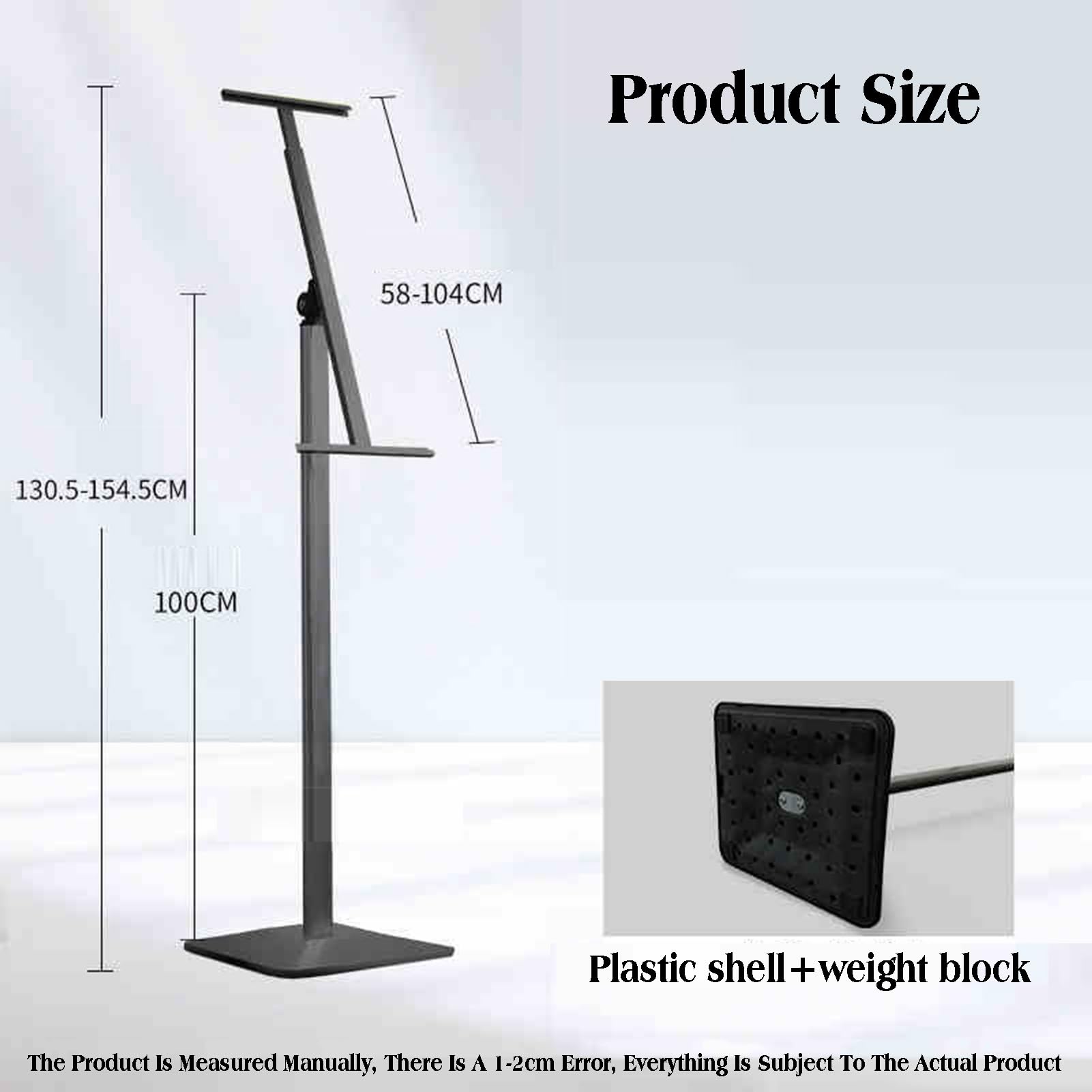 AdjustabFloor Caballete de pie con soporte de cadena HeavyDu Metal Metálico Metálico para Ps Art y Presentats Resistente y Versátil Display Solut