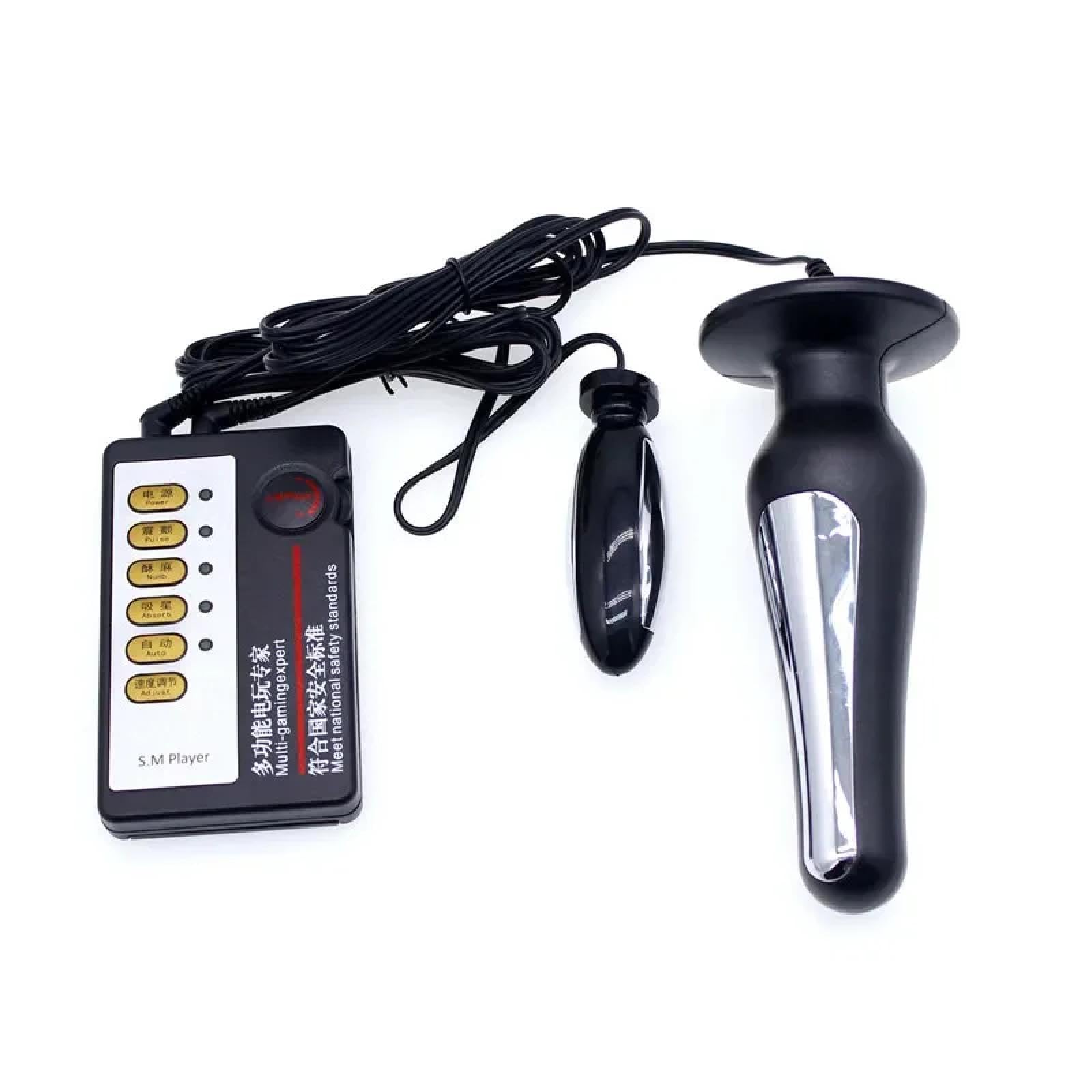 Plug Anale Scossa elettrica Spina anale Perline Butt Plug Stimolatore del punto G Massaggiatore prostatico Giocattoli con dildo Giocattoli sessuali Per Donne