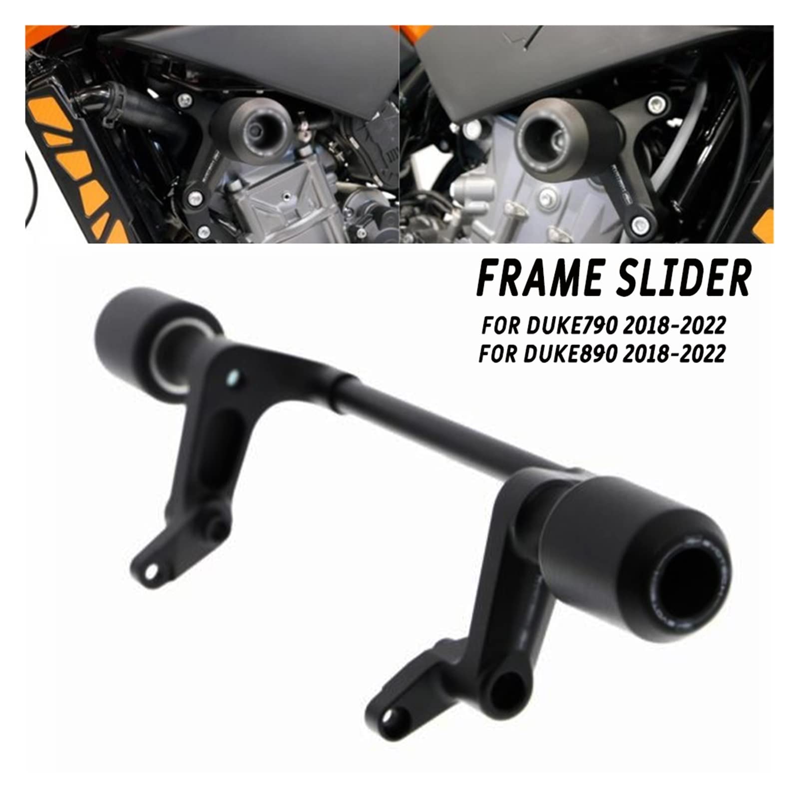 Pasuje Do KTM DUKE790 DUKE 790 2018-2022 Motocykl Ochrona Przed Upadkiem Rama Suwak Fairing Guard Crash Pad Protector Wymień części do aktualizacji
