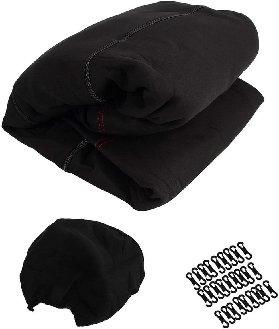 EdBerk74 9 pcs Full Seat Cover Set Car Auto Seat Cover Low Front Back Set Easily Cled Universal Fit Most Car Vehicles Covers