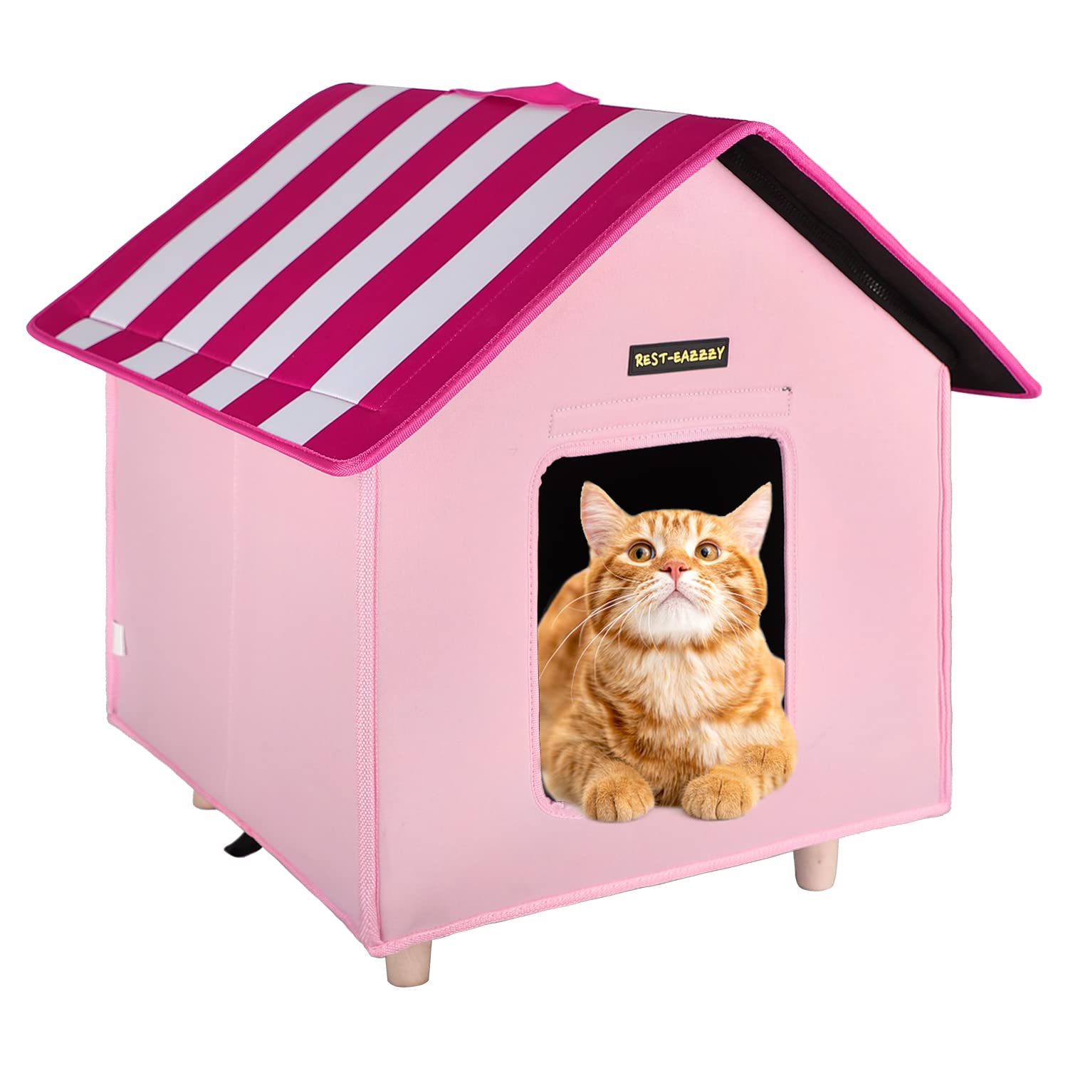 Buy RestEazzzy Cat House, Outdoor Cat Bed with Portable Handle