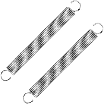 Tension Springs with Hooks Stainless Steel Tension Spring Double Hook Tension Spring 150 mm Outer Diameter 16 mm Wire Diameter 2.5 mm Maximum Tensile Force 12.8 kg 2.5 x 18 x 150 mm Pack of 2