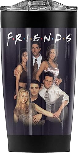 Miniatura 11 de Friends Central Perk - Vaso de acero inoxidable con logotipo de café, taza de viaje de 20 onzas, aislada al vacío y doble pared con tapa deslizante