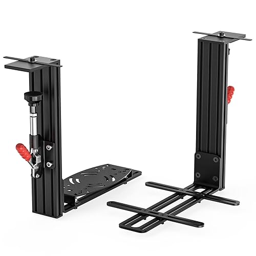 Hotas Desk Mount for Flight Sim Controller, Joystick Mount Compatible with LogitechSaitek, for Thrustmaster WarthogTWCS Throttle,T.Flight 2 Pack