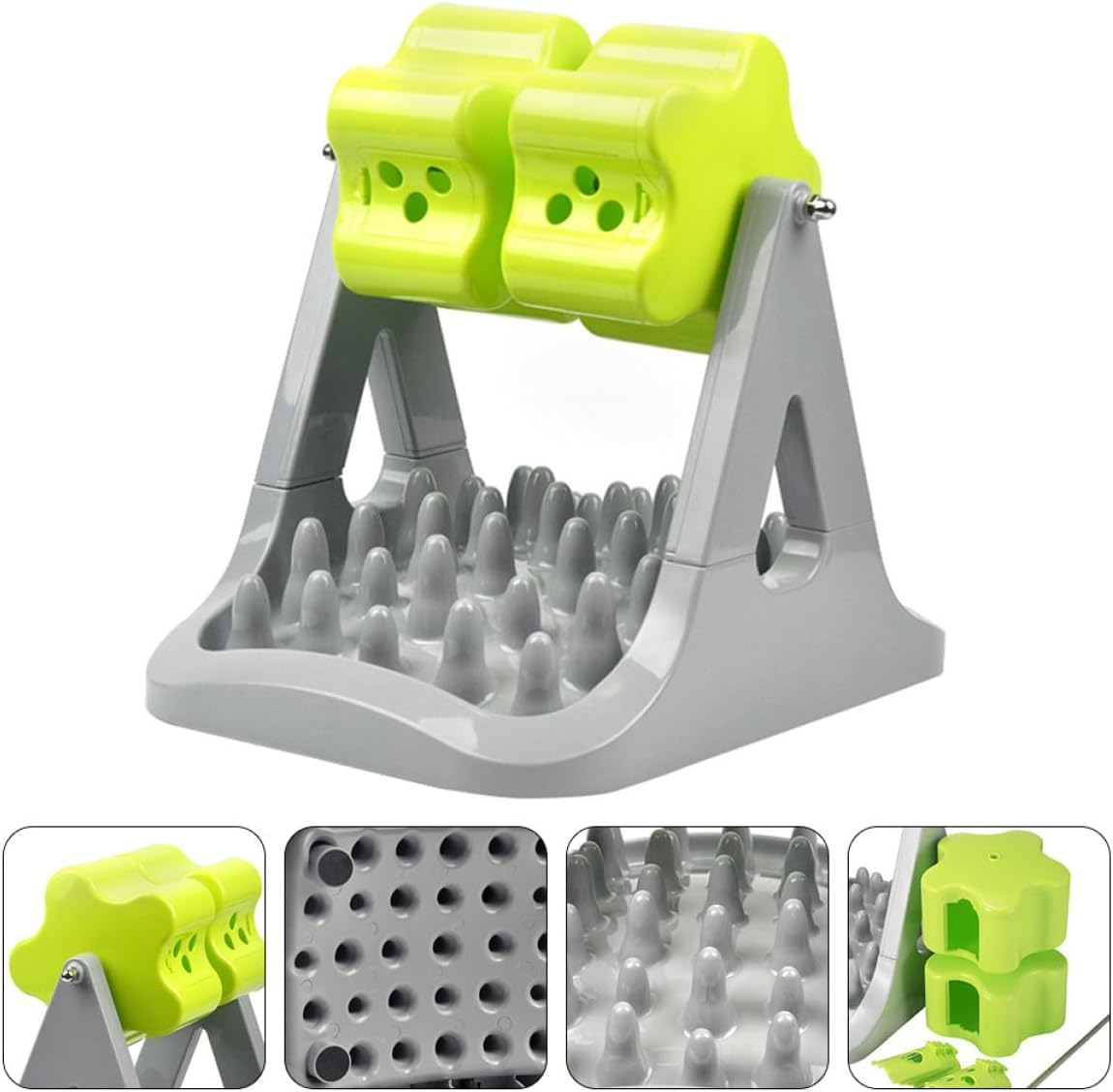 Interactive Dog Food Puzzle Toy – Dispenser di cibo rotante, alimentatore lento per allenamento coinvolgente e arricchimento