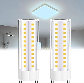 GU24 LED Light Bulb 4000K, GU24 Base LED Bulb Natural White, 10W 120V Two Prong Light Bulb 18W 23W CFL Light Replacement, Equivalent to 75W Incandescent Bulb for Bathroom Ceiling Fan 2-Count
