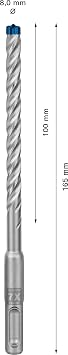Bosch Professional 1x EXPERT SDS plus-7X Kırıcı Delici Delme Uçları (Yumuşak taş, Sert taş, Beton, Donatılı beton, Beton bina bloku, Ø 8,00x165 mm, Aksesuar Kırıcı Delici)