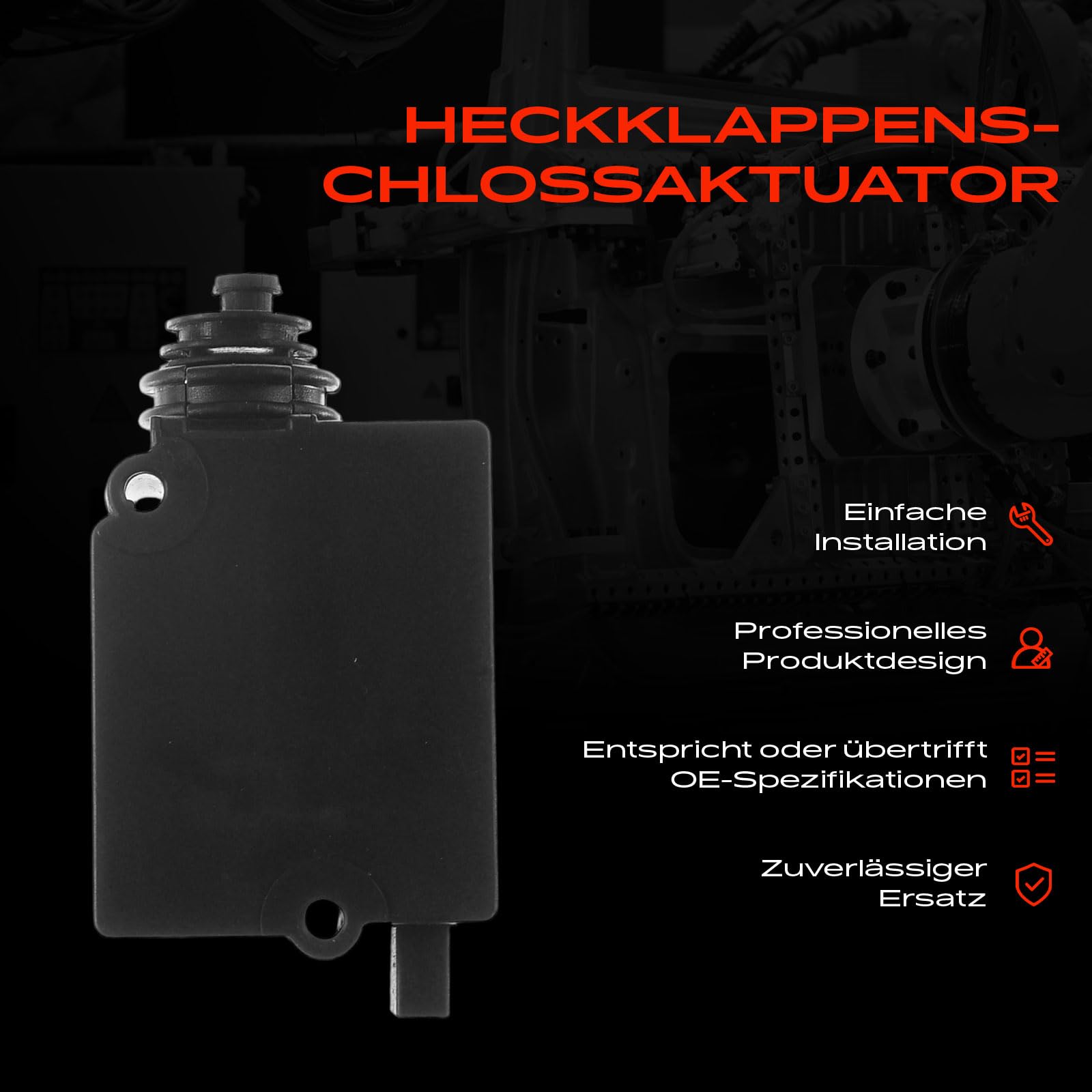 Frankberg 1x Heckklappenschloss Fahrzeugheckklappe Kompatibel mit 5er E39 520 523 525 528 535 540 1995-2003 5er Touring E39 520 523 525 528 530 540 1997-2004 Replace# 67118368196