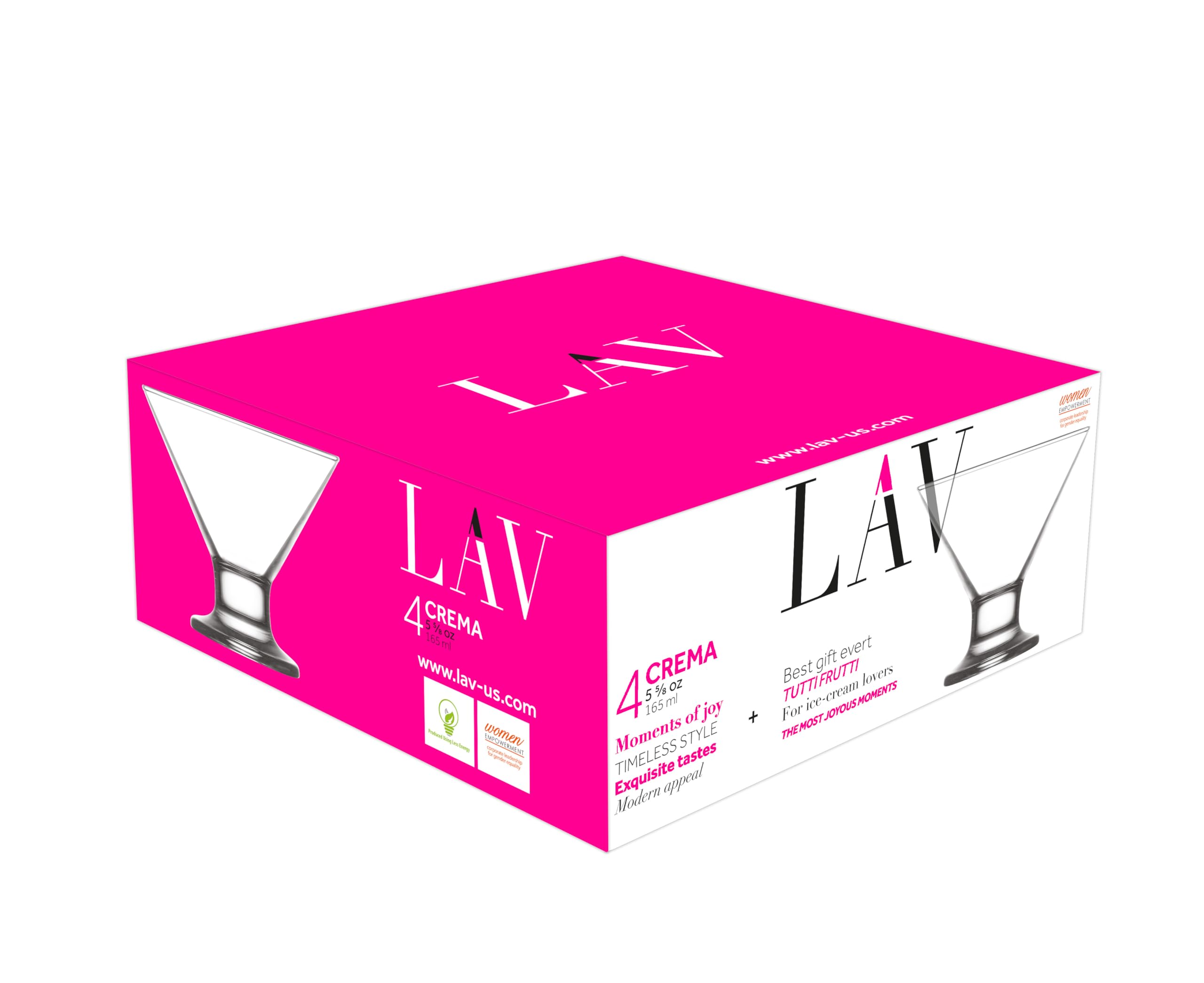 LAV Martini Glasses Set - Elegant Cocktail Glasses -8