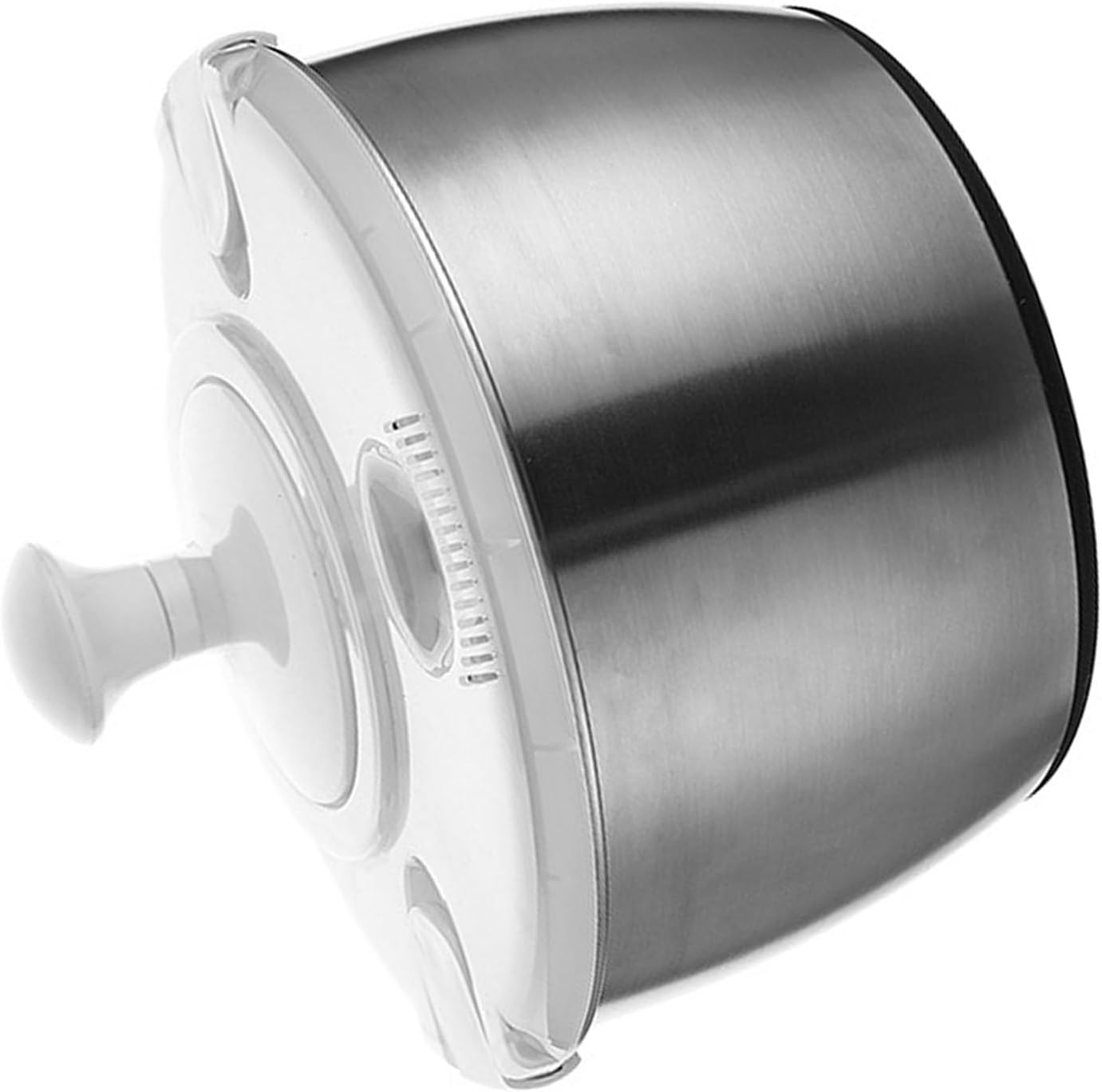 Salad Spinner Stainless Steel Manual Rotation Vegetable Washer Dryer, Multifunctional Lettuce Dryer for Life, 5L Capacity for Home