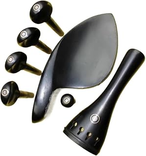 Ebony Violin Accessories Set 1/4 Size Violin Accessories(4/4)