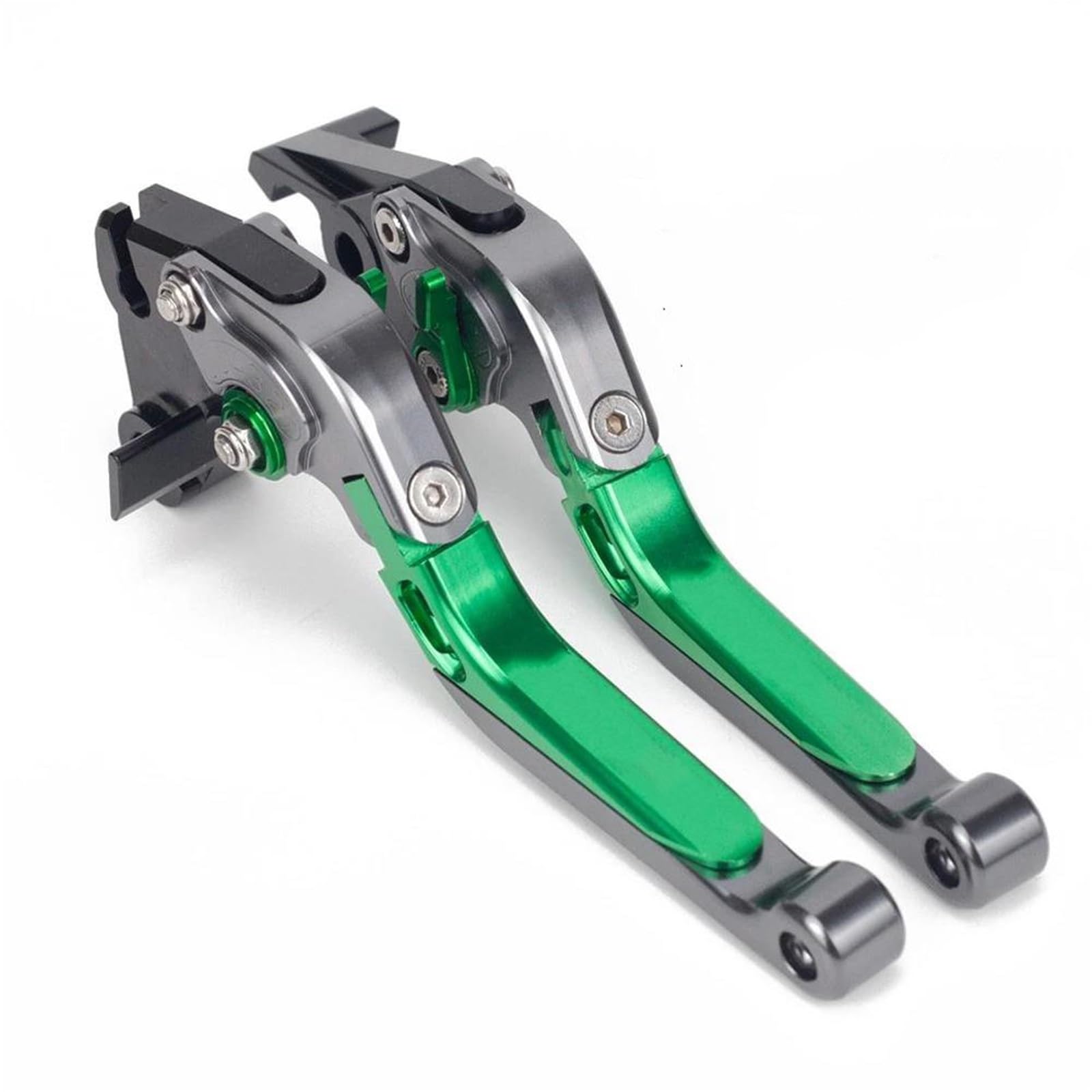 Kit Levier Embrayage Levier Frein Moto Pour VERSYS300X 1000 650 2015 2016 2017 2018 2019 Levier Embrayage Frein Pliant Extensible Réglable Pièces Moto(Green)