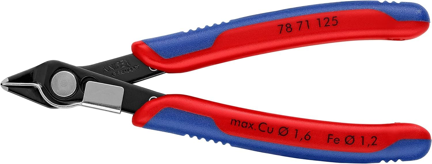 KNIPEX Electronic Super Knips with Multi-Component Handles 125 mm, 78 71 125