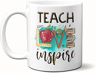 Teach Love Inspire Coffee Mug 325 ml Mug/Single Side Impression Right-handed