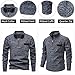 TebYIA Men's Quarter Zip Pullover Mock Neck Long Sleeve Knitted Sweaters Casual Slim Fit Polo Sweater(Dark Grey,M)