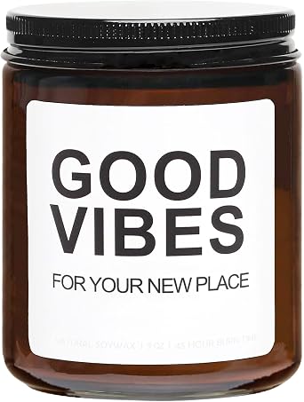 Lavender Scented Candles, Funny Housewarming Gift for Women, Men - New House Apartment Gifts, Humorous House Warming Present for Moving Friend, First Home Gift Idea for New Homeowner