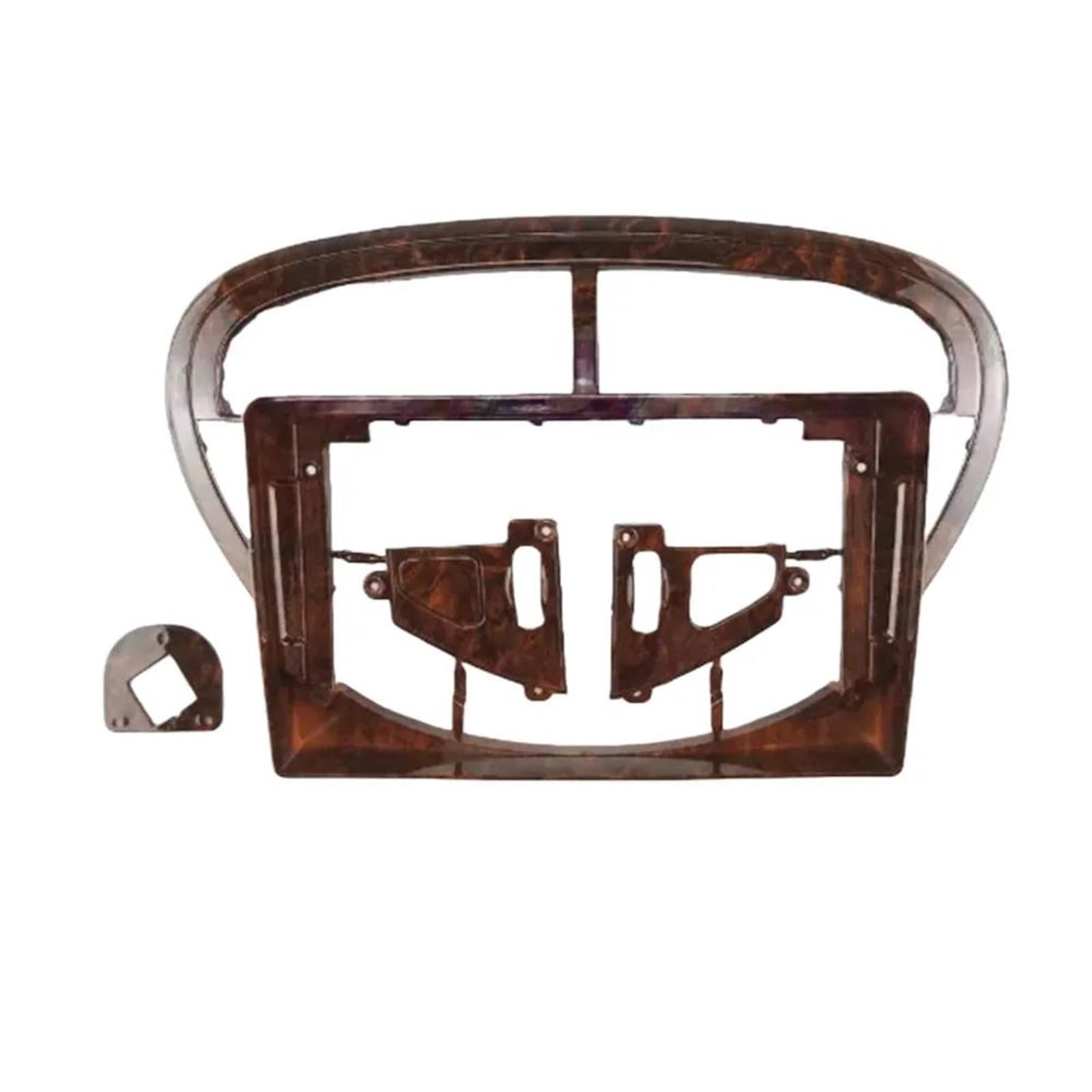 Générique Cadre de façade d'autoradio Fascia De Cadre De Voiture De 9 Pouces pour Peugeot pour 607 2004-2010 Panneau D’autoradio | Wooden Frame