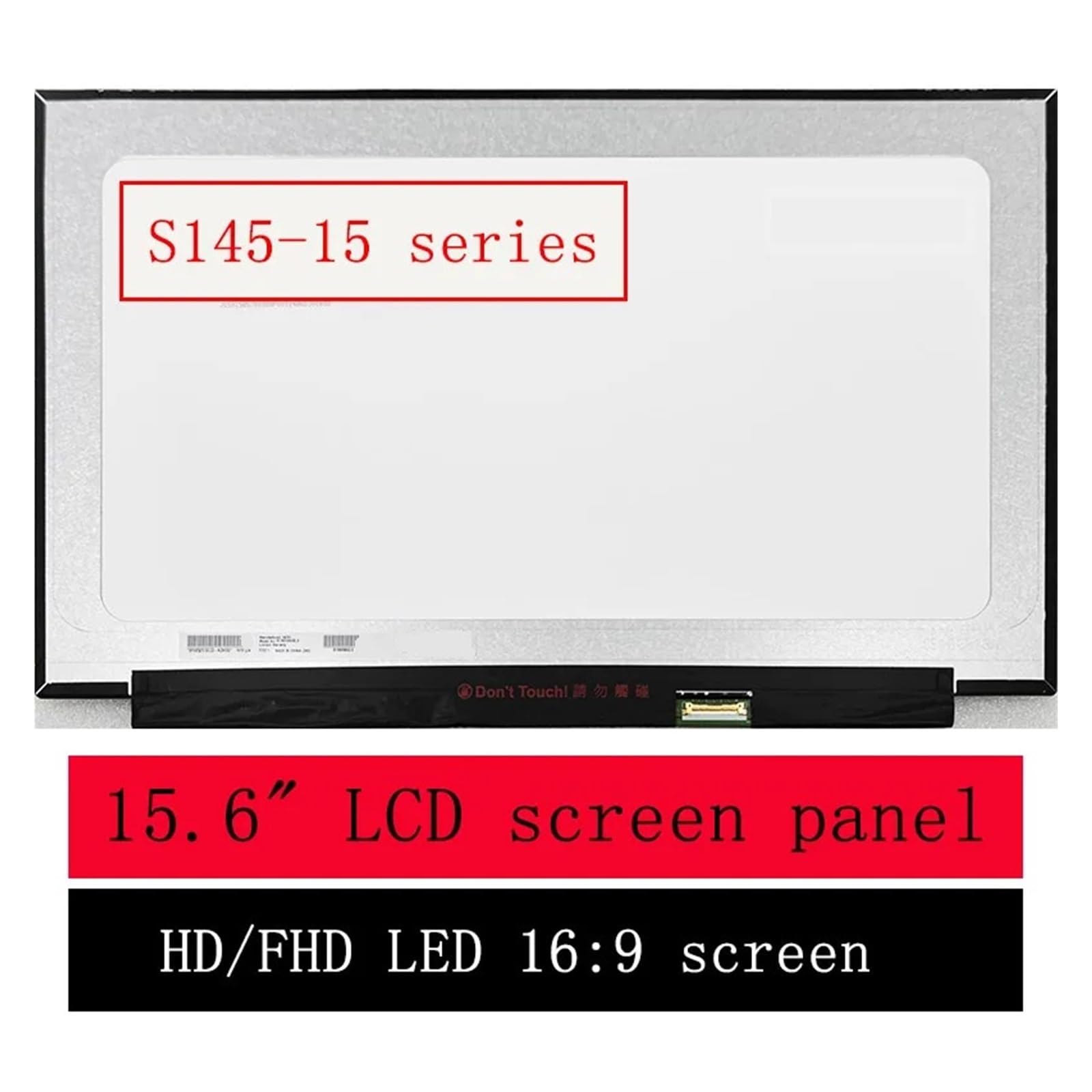 Ideapad S145-15API, Compatibile con Lenovo, Schermo for Laptop
