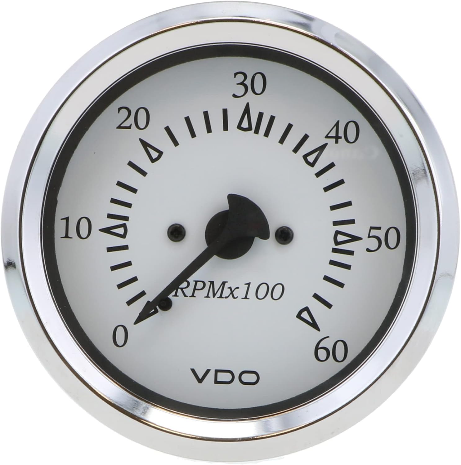 VDO 333-15274 Cockpit Marine 6000RPM 3 3/8" (85mm) Sterndrive Tachometer 12V - White