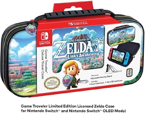 Game Traveler Zelda Nintendo Switch Case - Switch Carry Case for Switch OLED Switch and Switch Lite Hard Portable Travel Case Adjustable Viewing