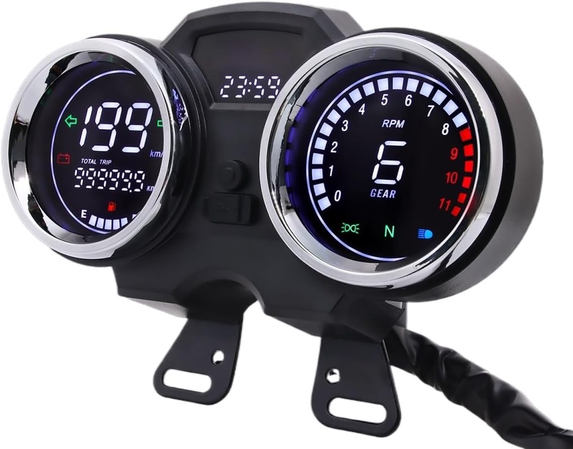 Motorcycle Digital Meter Motorcycle Instrument Speed Meter Display Dashboard Accessories for 150Gato 250cc