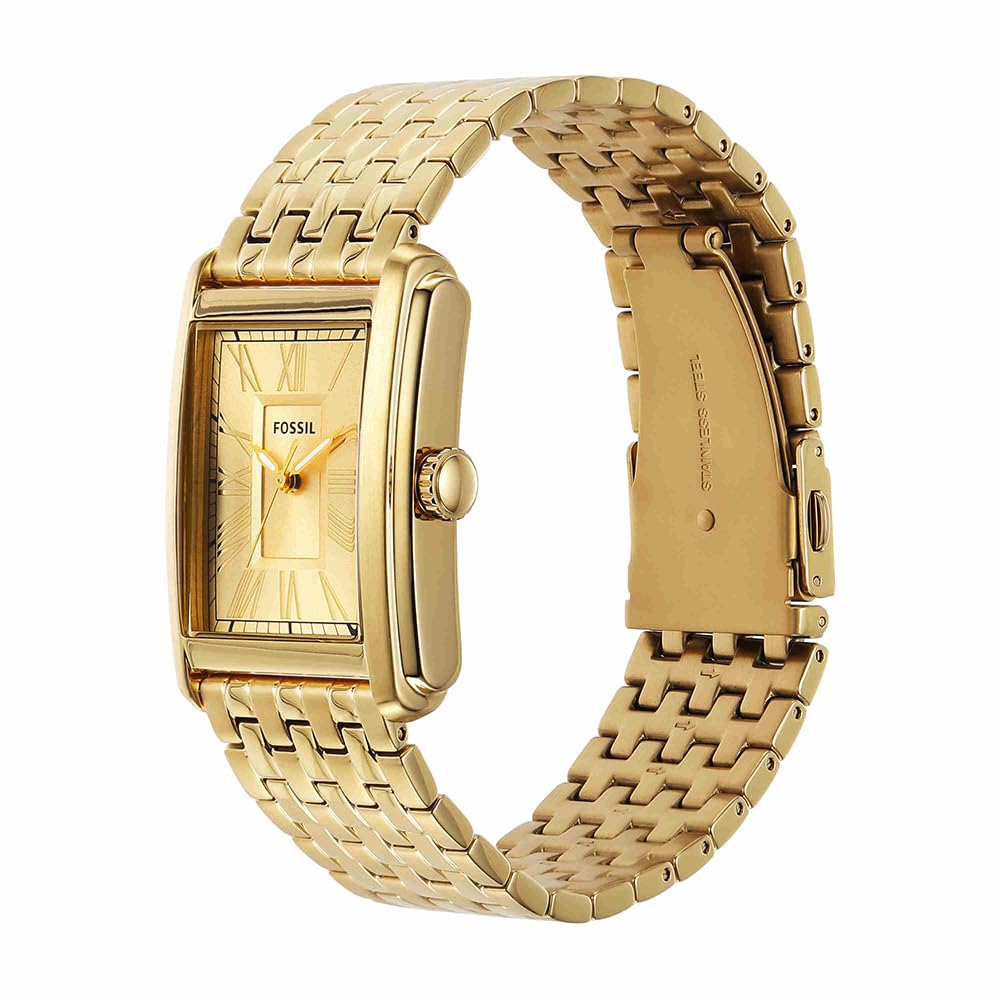 Fossil Orologio Carraway da uomo, Movimento al quarzo a tre lancette con cinturino in pelle o acciaio inossidabile