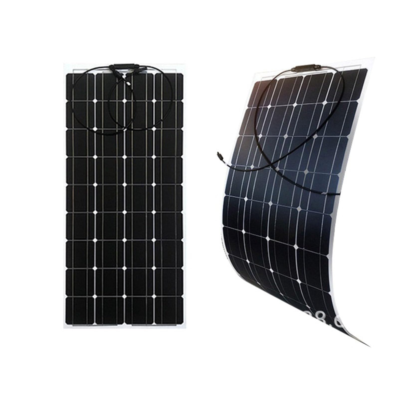 Elastyczny Panel słoneczny Monokrystaliczny krzem 100W Panel fotowoltaiczny do wytwarzania energii Hurtownie na dach samochodowy Panel słoneczny Ładowanie 12V,100W