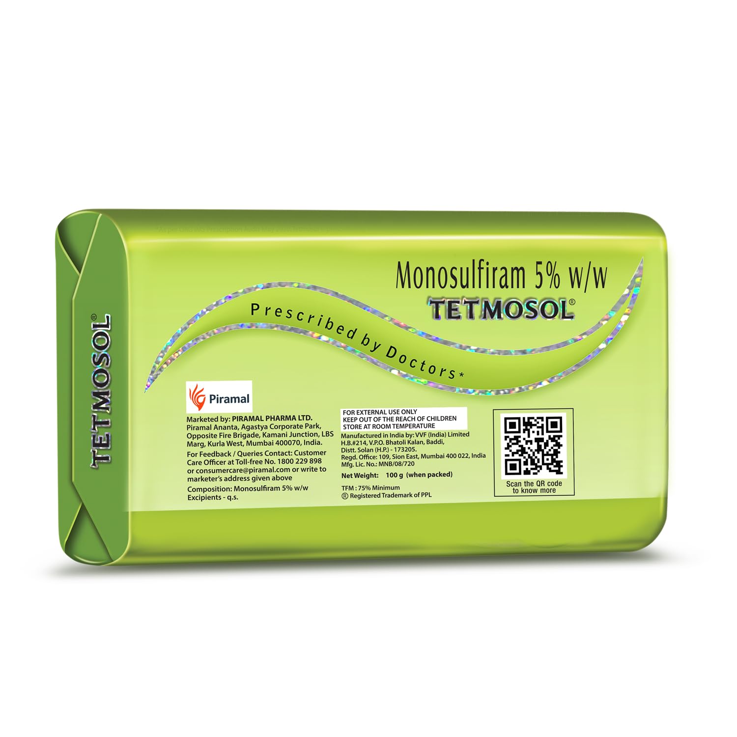 VEBAGA Tetmosol Monosulfiram Medicated Soap (Pack of 4)
