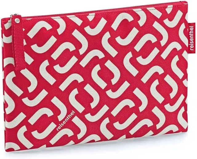 reisenthel Diverse LR3070 Signature red czerwona kosmetyczka i pomoc w utrzymaniu porządku w podróży z zamkiem błyskawicznym szer. 24 x wys. 17 x gł. 0 cm, Signature Red, S, kosmetyczka