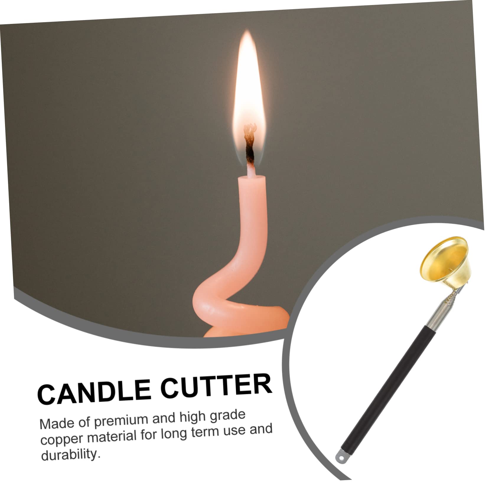 Garneck 1pc Bell Candle Snuffer Premium Wick Extinguisher for Use Lightweight and Portable Unique for Candle Lovers and Buddhist Visits