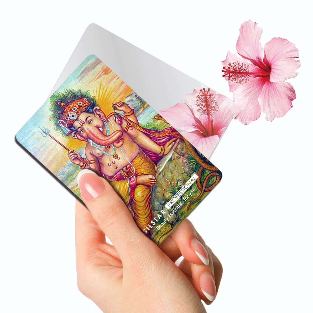 SILSTAR PROFESSIONAL Compact Card Mirror, Unbreakable Acrylic Makeup Mirror, Vanity Mirror (Raja Ravi Varma_Mangalamurti Ganesha) 149