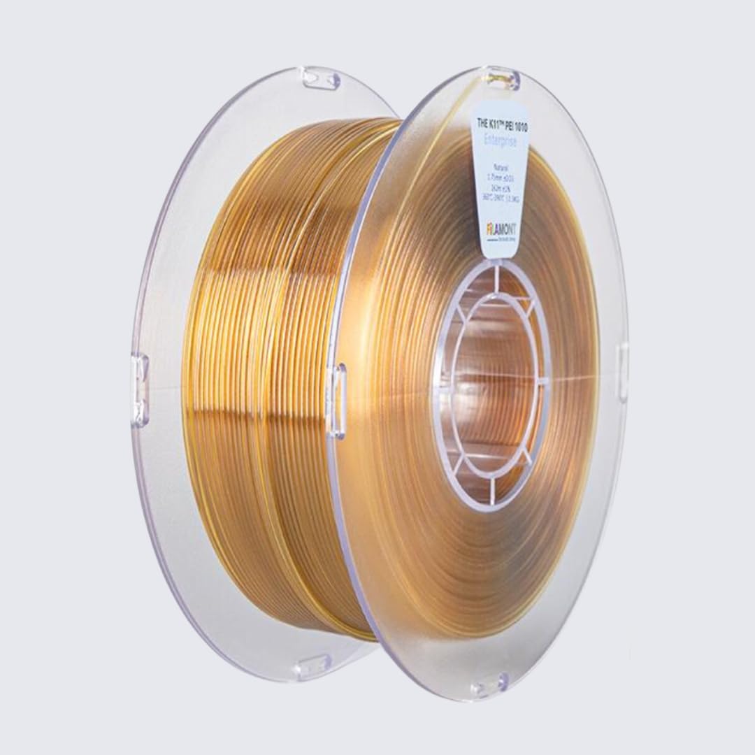 Filamont 3D Printer Filament PEI K11 ULTEM 1010 1.75mm – Heat Resistant, Chemically Resistant, Flame Retardant, High Strength (250g)