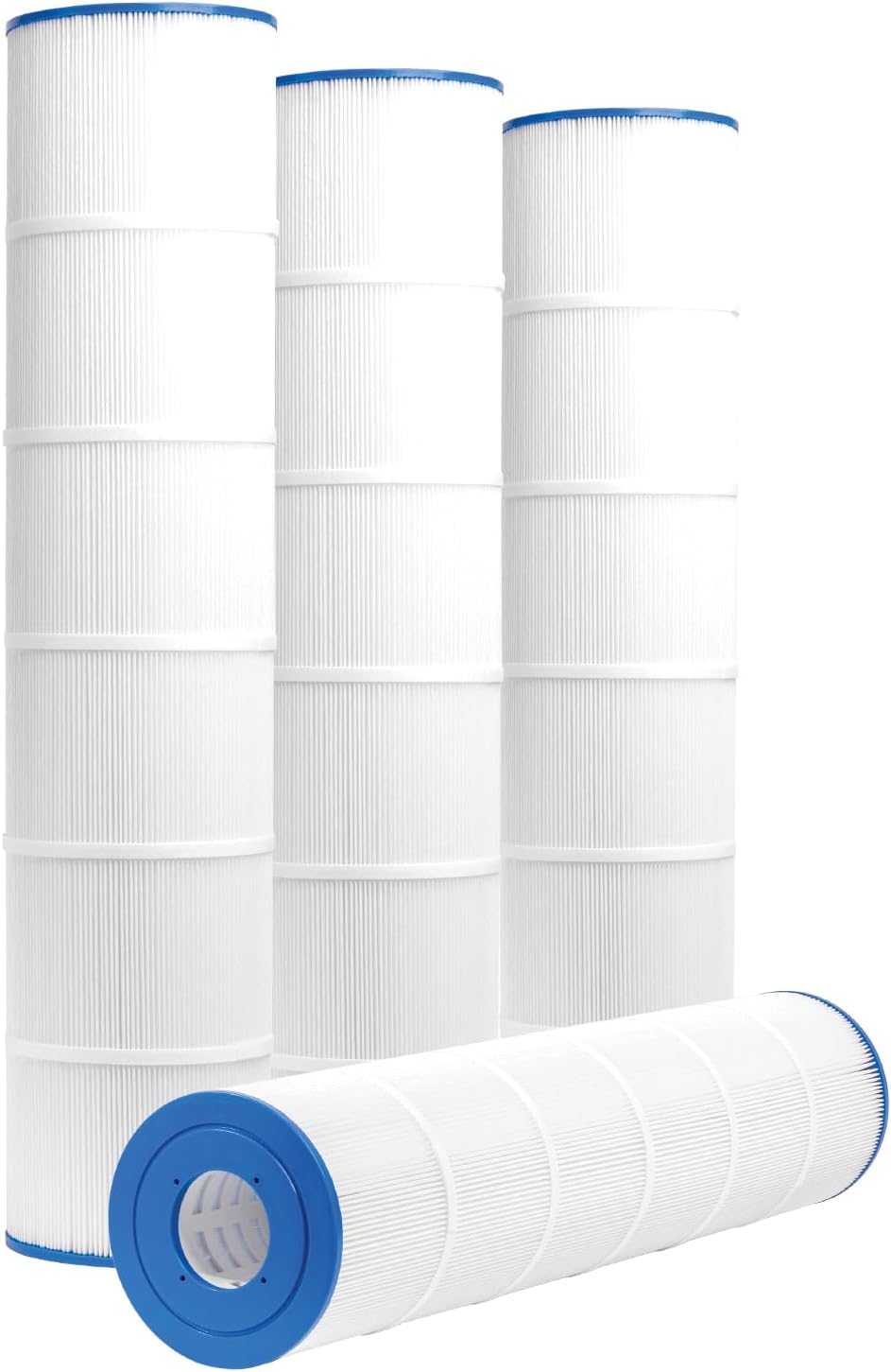 XtremepowerUS 4-Pack Pool Filter Cartridge Replacement 130 sq. ft. for PLFPCC130, Ultral-A6, C-7471, CCP420, 178584, 817-0106, R173576, FC-1977