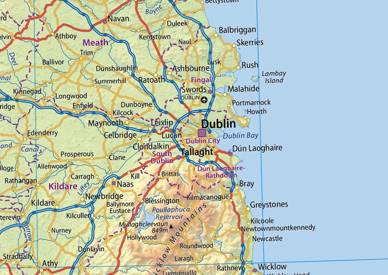 Affiche Irlande physique anti-reflet pour comprendre les reliefs - 5