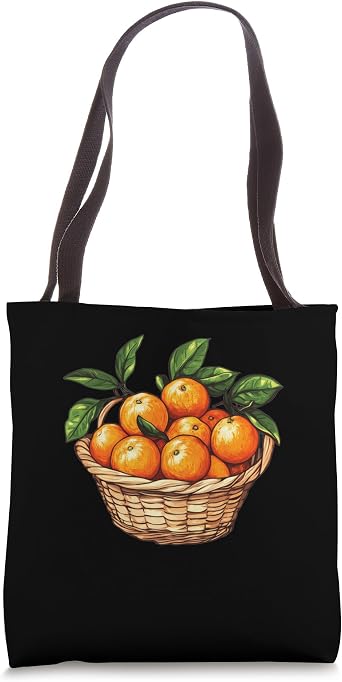 Clementine Fruit In A Basket Tote Bag