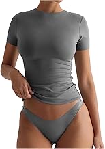 SIGHTBOMB SKIMS Seamless Ultra Soft Round Neck 'Double Layer' Short Sleeve Medium Compression Active WEAR/Casual WEAR Front Support Afford LUX Cuddle TEE