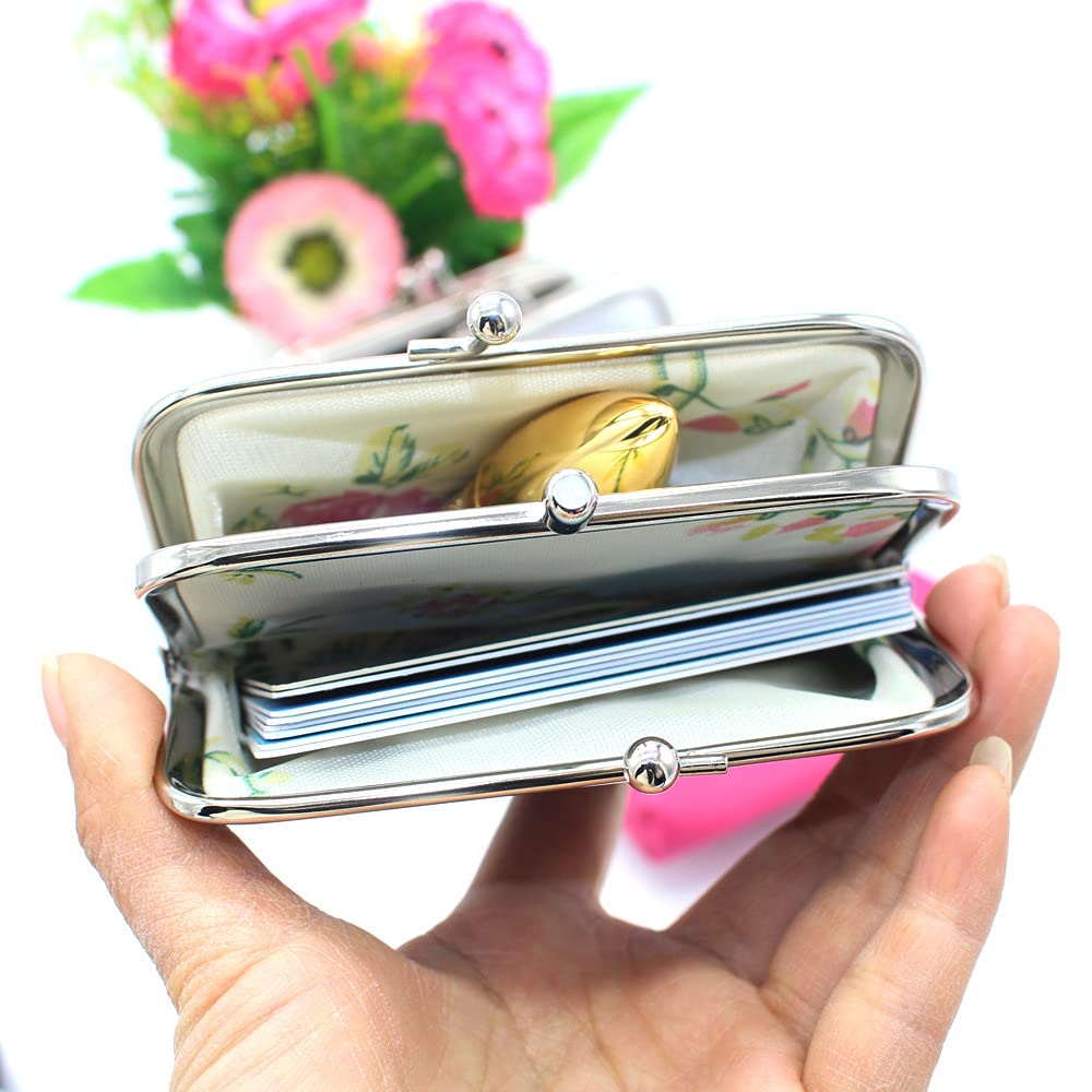 マイカルコース　key and coin purse Amazon.com: SHIMAIXJYY Double Layer Coin Purse for Women