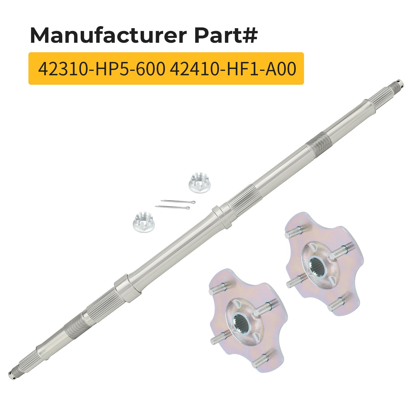 Honda Propeller Rear Axle Shaft Wheel Hub For Honda Rancher 420 TRX420 2007-2013 Honda Rancher 420 Accessories - Foto 4