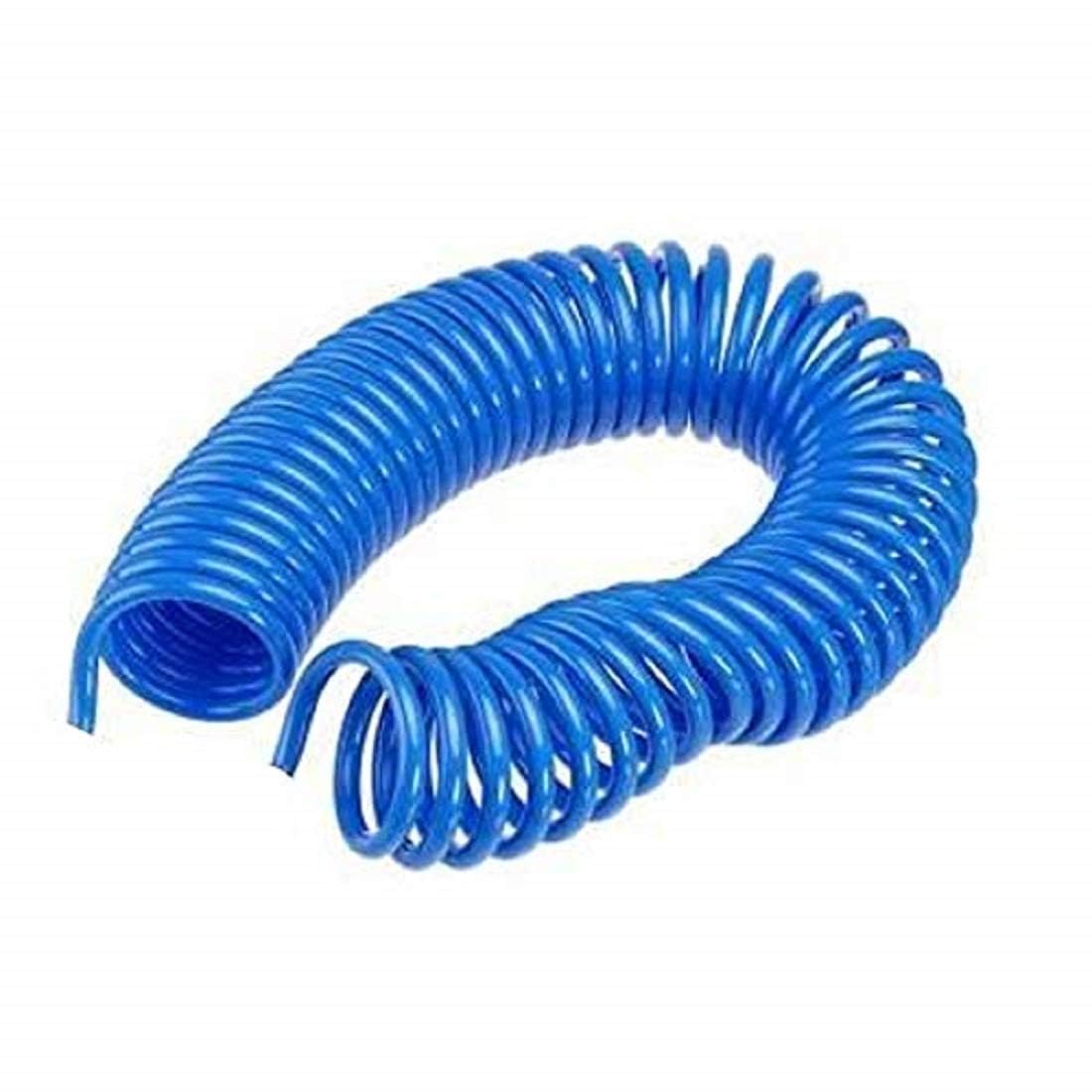 8mm x 5mm (10Mtr 32.8Ft) Calibrated Coil Hose Pneumatic Air Compressor Tubing PU Hos Tube Pipe 10 Mtr blue 8mm x 5mm Pneumatik Polyurethane PU Hos Tub Pip Hose Tube Pneumatic Flexible Pipe (8x5)-image-8