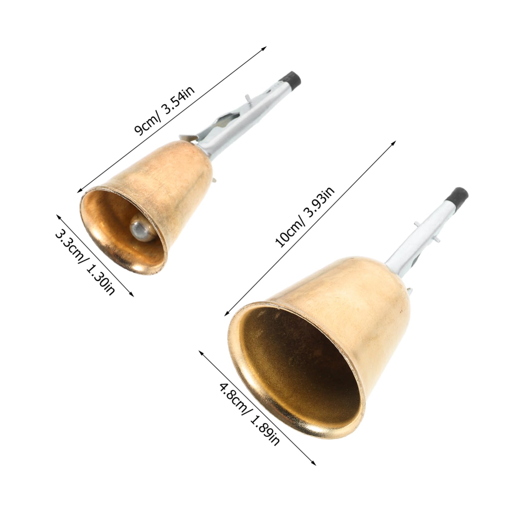Abaodam Fishing Rod Bait Alarm Bell Metal Fish Alarm Bells for Rod Sea Fishing Gear and Equipment
