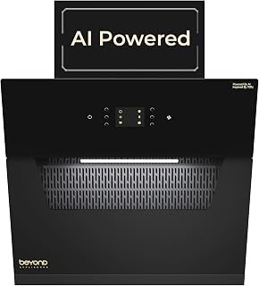 Beyond Appliances Elara 60cm Auto Clean Slant Kitchen Chimney | 1500 CMH Suction | Filterless | Smart AI, Motion Sensor & Price In India