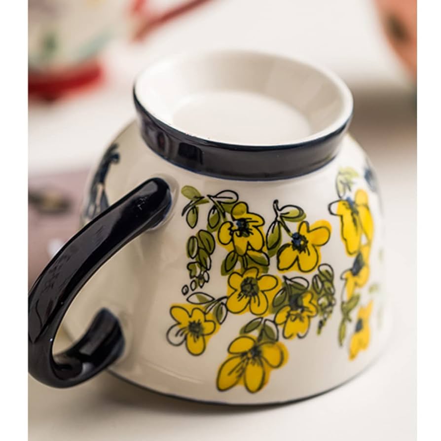 Amazon.co.jp: [ロトンシハイ] マグカップ 水彩風 ボタニカル柄